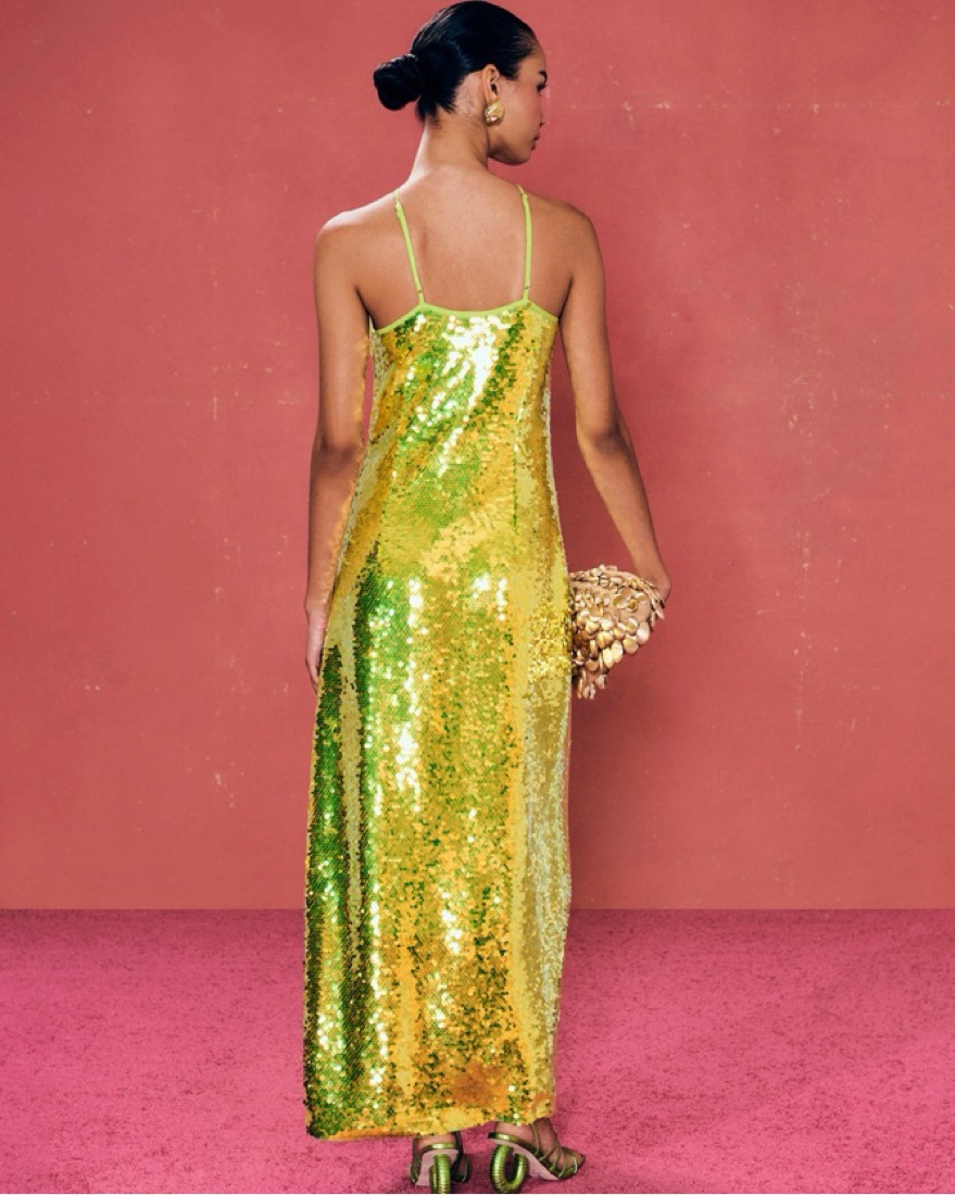 maxi green dress long sleeve La Lune Long Sleeve Wrap Maxi Dress | Fern | Dresses