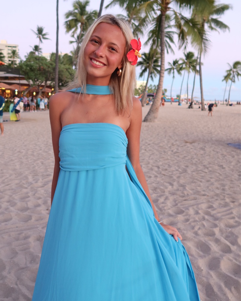 coco blue dresses Handmade Mexican Blue Dress: Boho Coco Theme Party Style