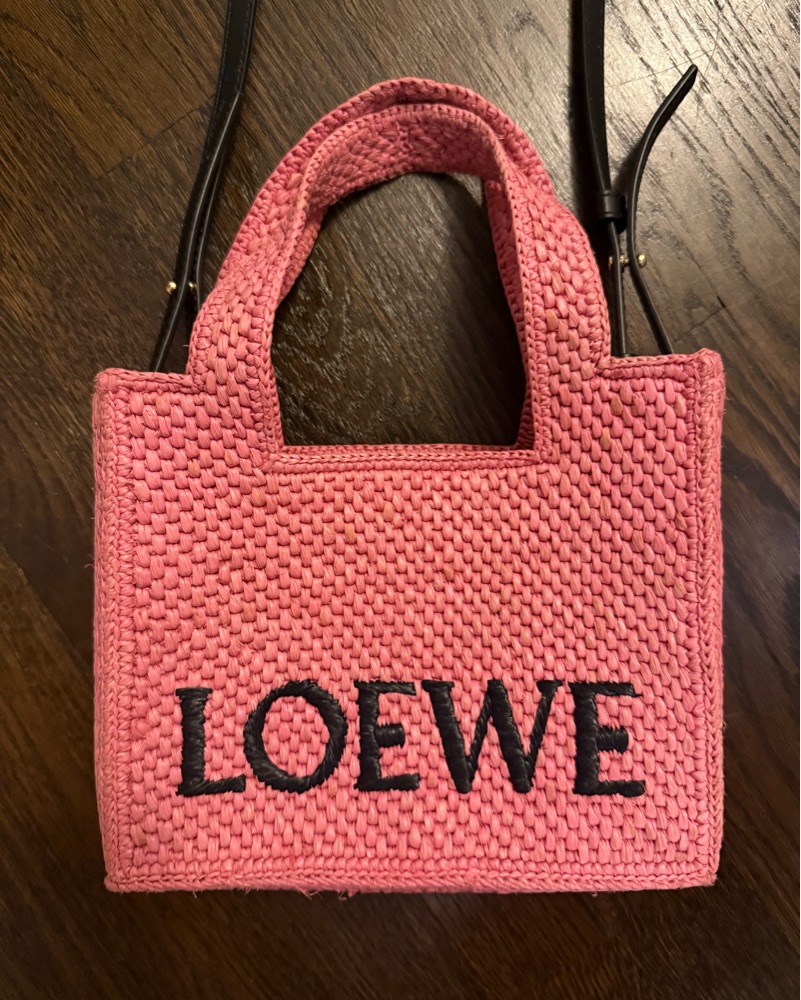 Loewe x Paulas Ibiza Pink Raffia Bag | Pickle