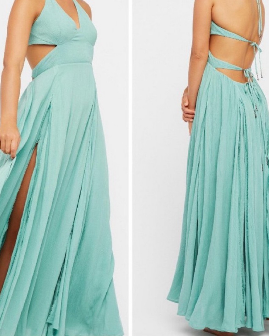 free people sage green dress Free People Brooke Maxi Dress In Sage - 80% Off