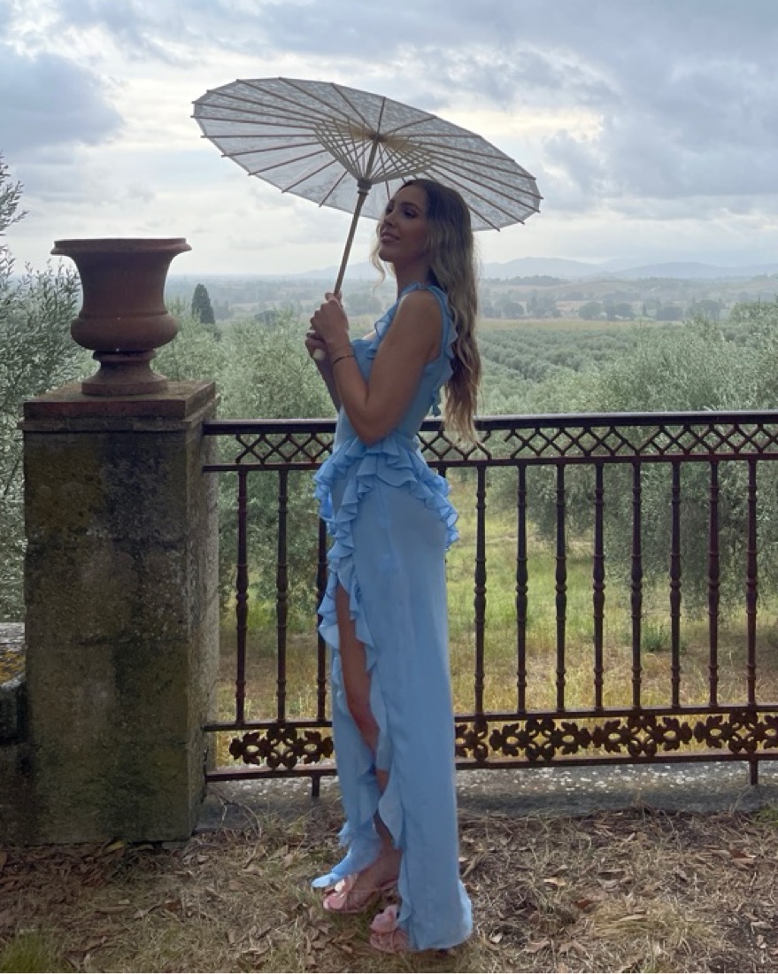 ワンピース House Of CB ARIELLA L+ House Of CB Ariela Ruffle Side Slit Gown | Pickle