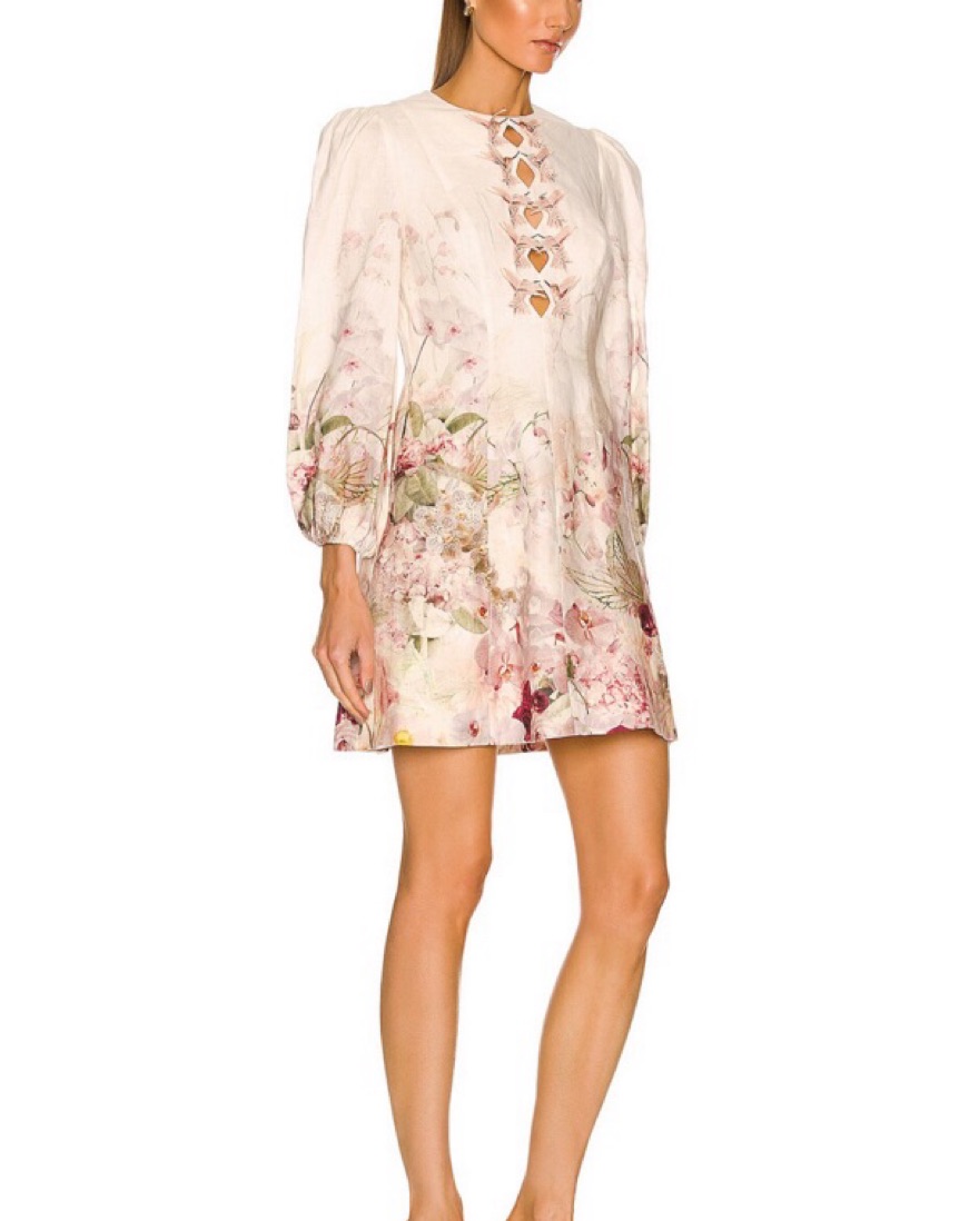 Zimmerman Dancer Hummingbird Mini Dress | Pickle