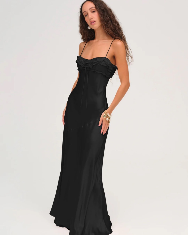 新品 Natalie long dress black ④ ANDMARY】Natalie long dress