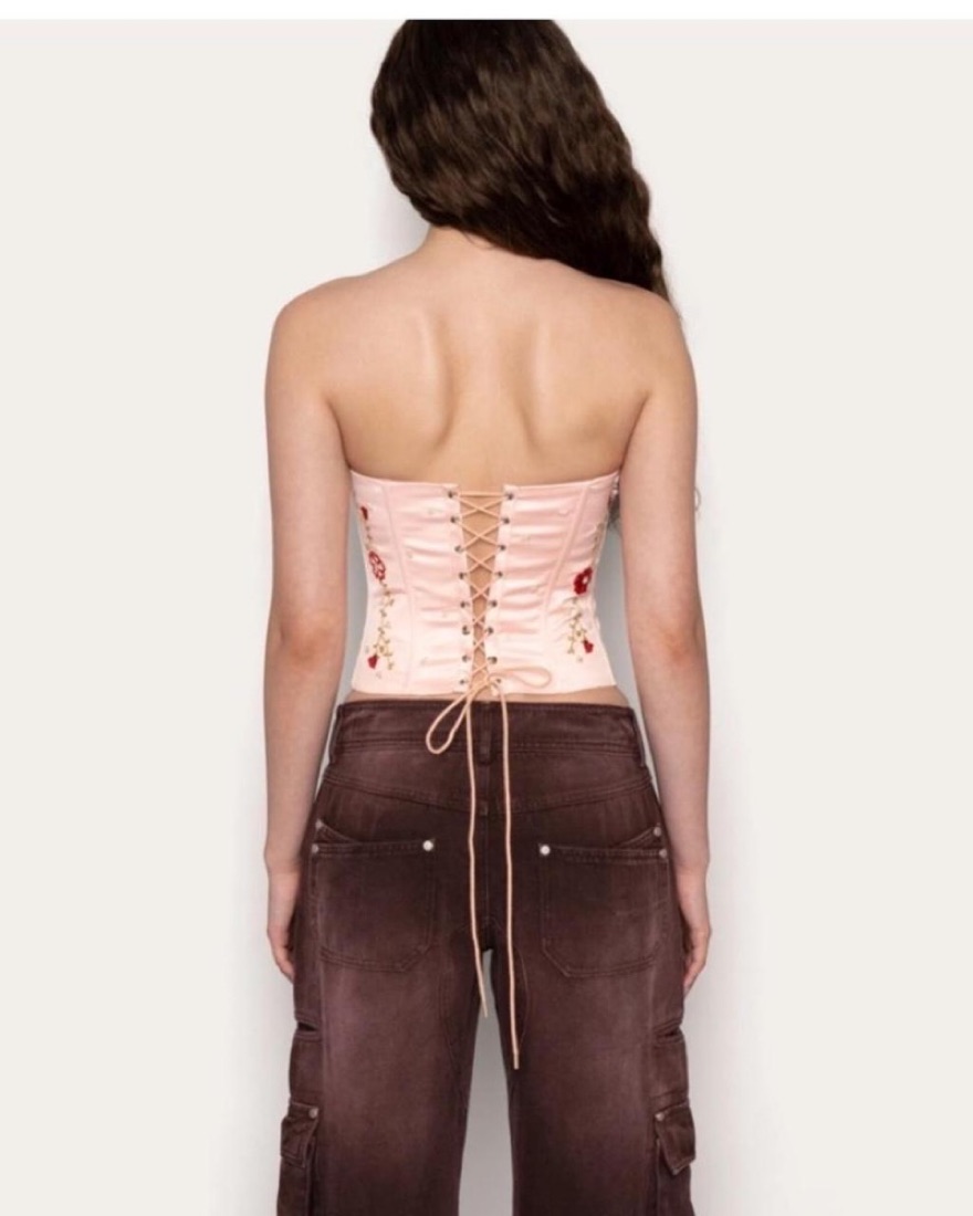 Danielle Guizio Meadows Corset Pink M by Danielle Guizio - Pickle