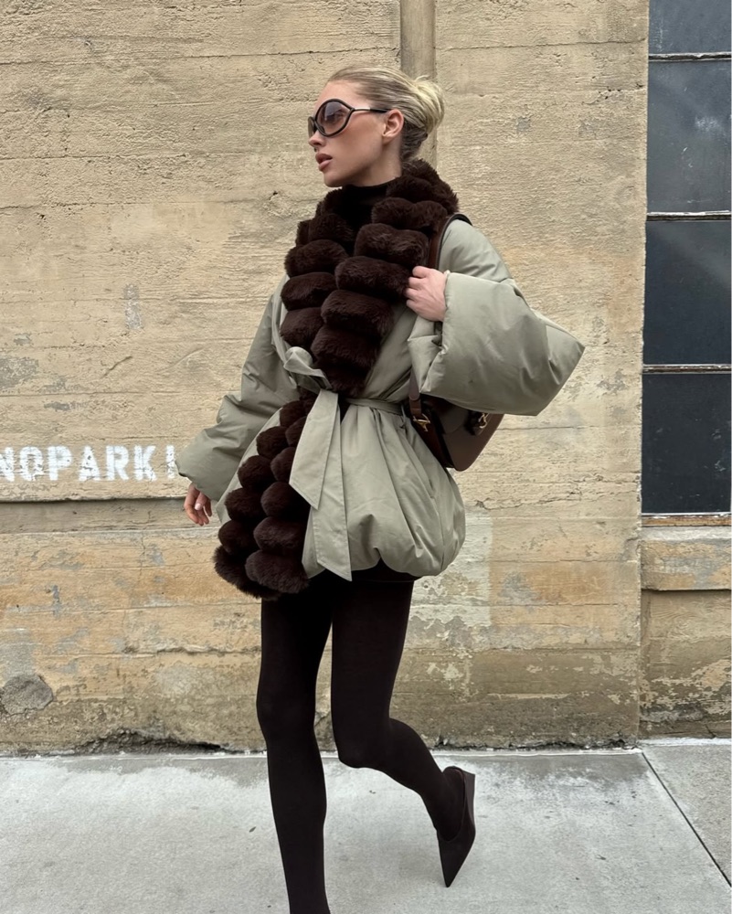Helsa Bubble Puffer by Helsa - Pickle