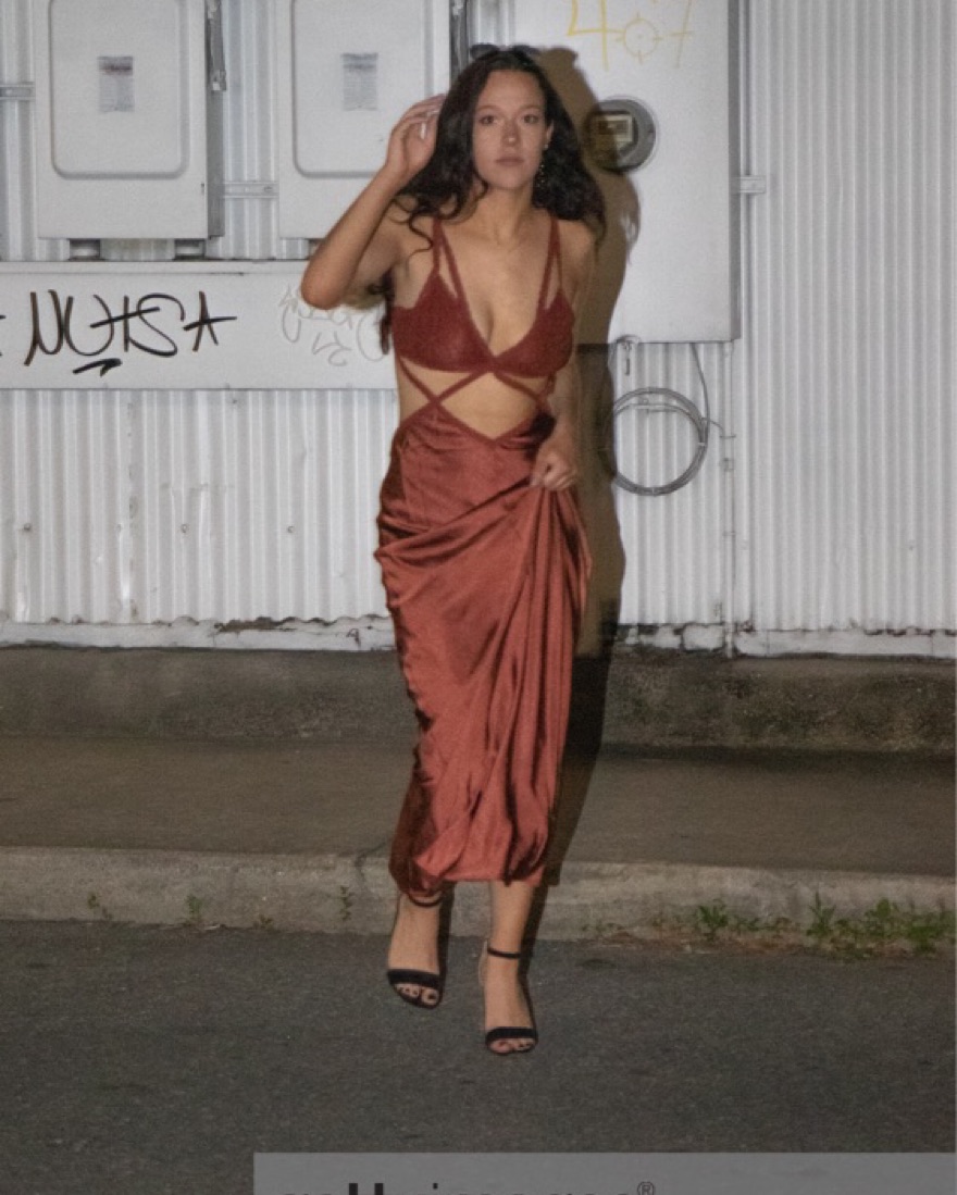 cherry brown dress Dolce & Gabbana Brown Cherry Dress – Treasures of NYC main image 1