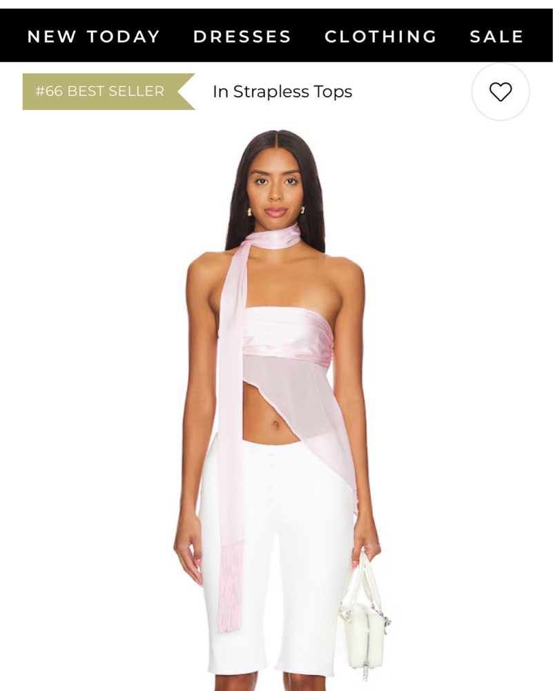Jaded London Pink Tube Top w/ Scarf by Jaded London - Pickle