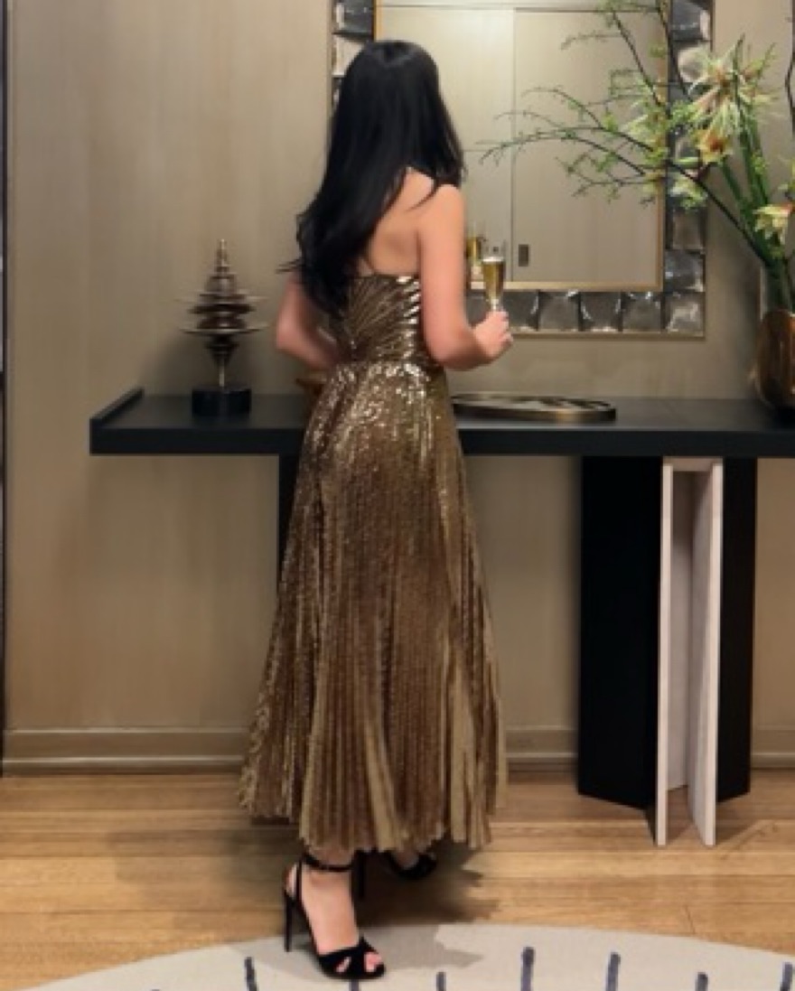 Ralph Lauren Purple Label Gold Dress by Ralph Lauren