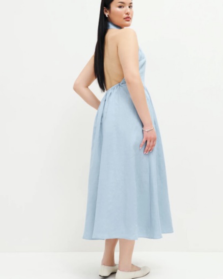 Reformation Tace Linen Dress by Reformation - Pickle