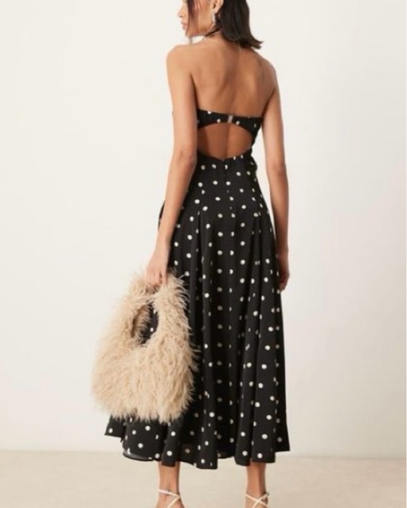 halter neck flowy dress Moss AquaFlora Halter Neck Slip Dress | Vegan Silk