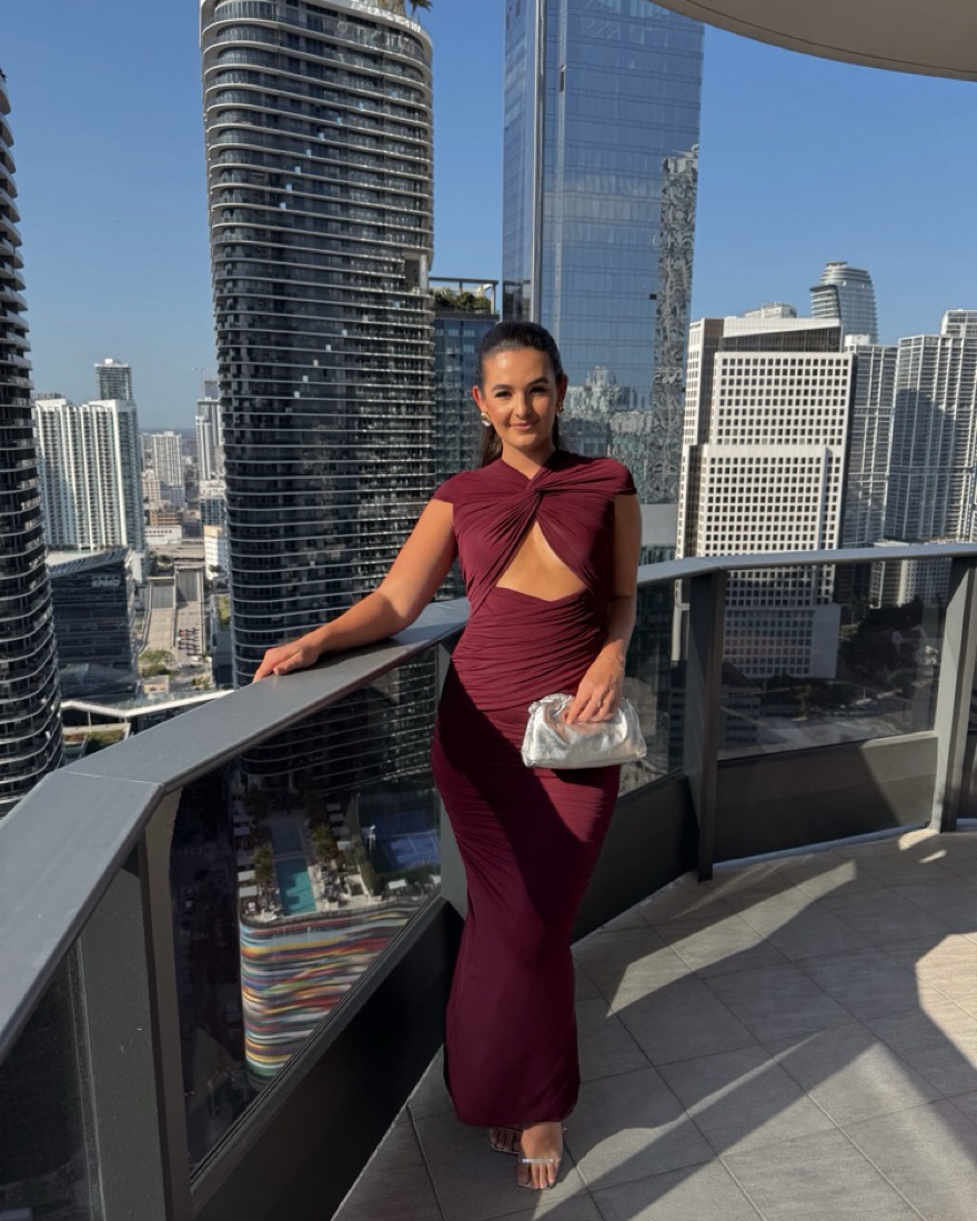 ronny kobo dress burgundy Ronny Kobo Scorpio Dress in Oxblood