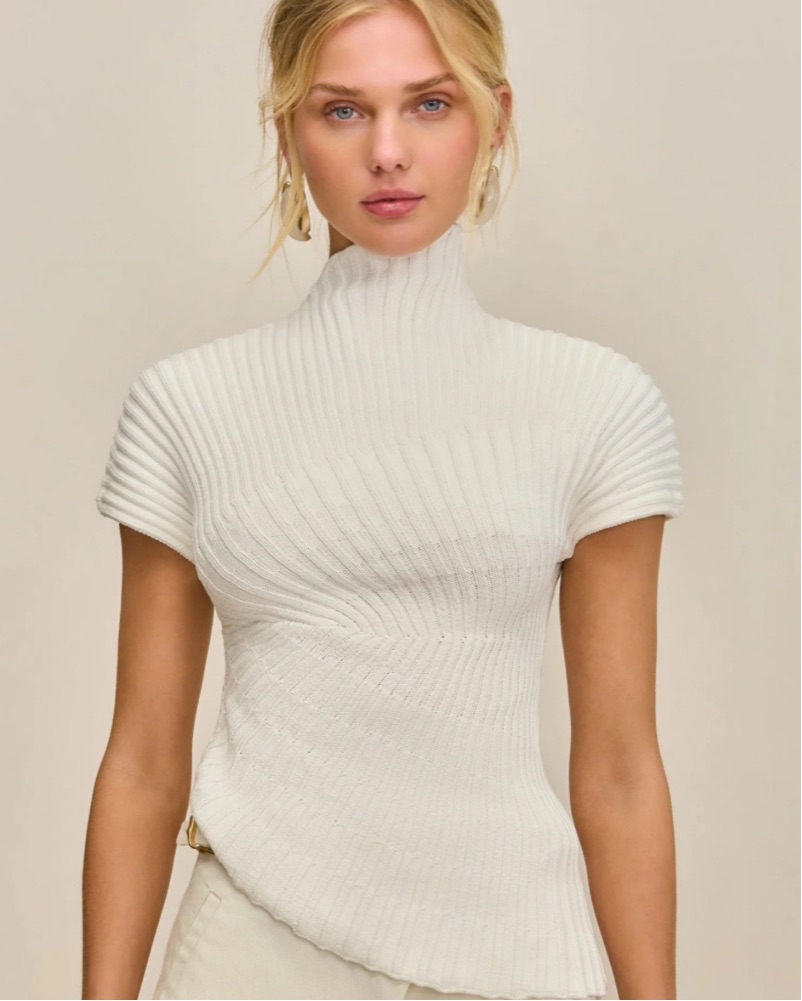 cult gaia annemie knit top by Cult Gaia - Pickle