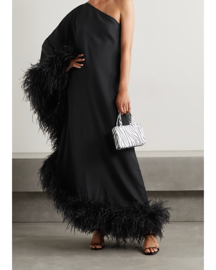 Taller Marmo Ubud one-shoulder feather | Pickle