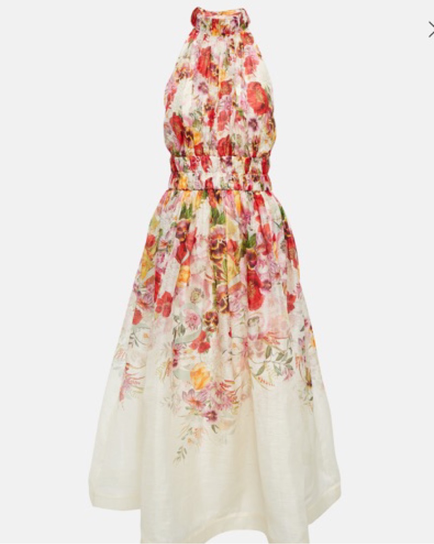 オールインワン・サロペット Zimmermann Floral-Print Maxi Dress With Lace Trim And ZIMMERMANN Halliday lace-trimmed floral-print linen maxi