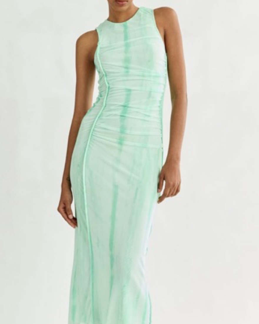 zara printed tulle midi dress Zara Printed Tulle Dress Green Multi Small Medium Large S-M L-XL 2856/214  New
