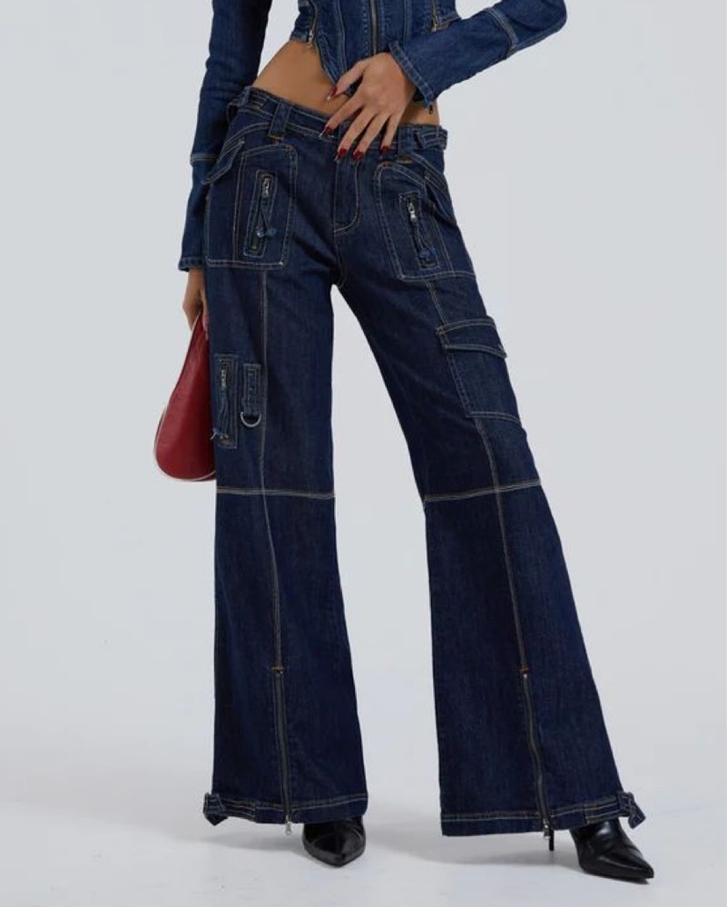 Jaded London Cargo Jeans by Jaded London - Pickle