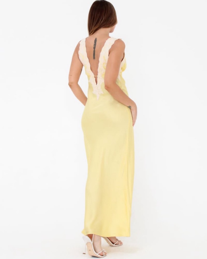 Rumored Venice Yellow Maxi Dress by Rumored - Pickle