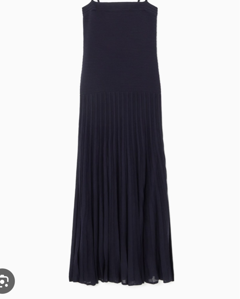 Cos Pleated Knitted Maxi Dress by COS - Pickle