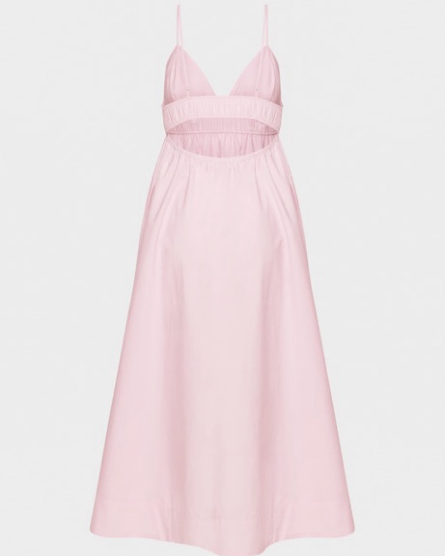 aritzia pink slip dress Boudoir Silk Slip Dress