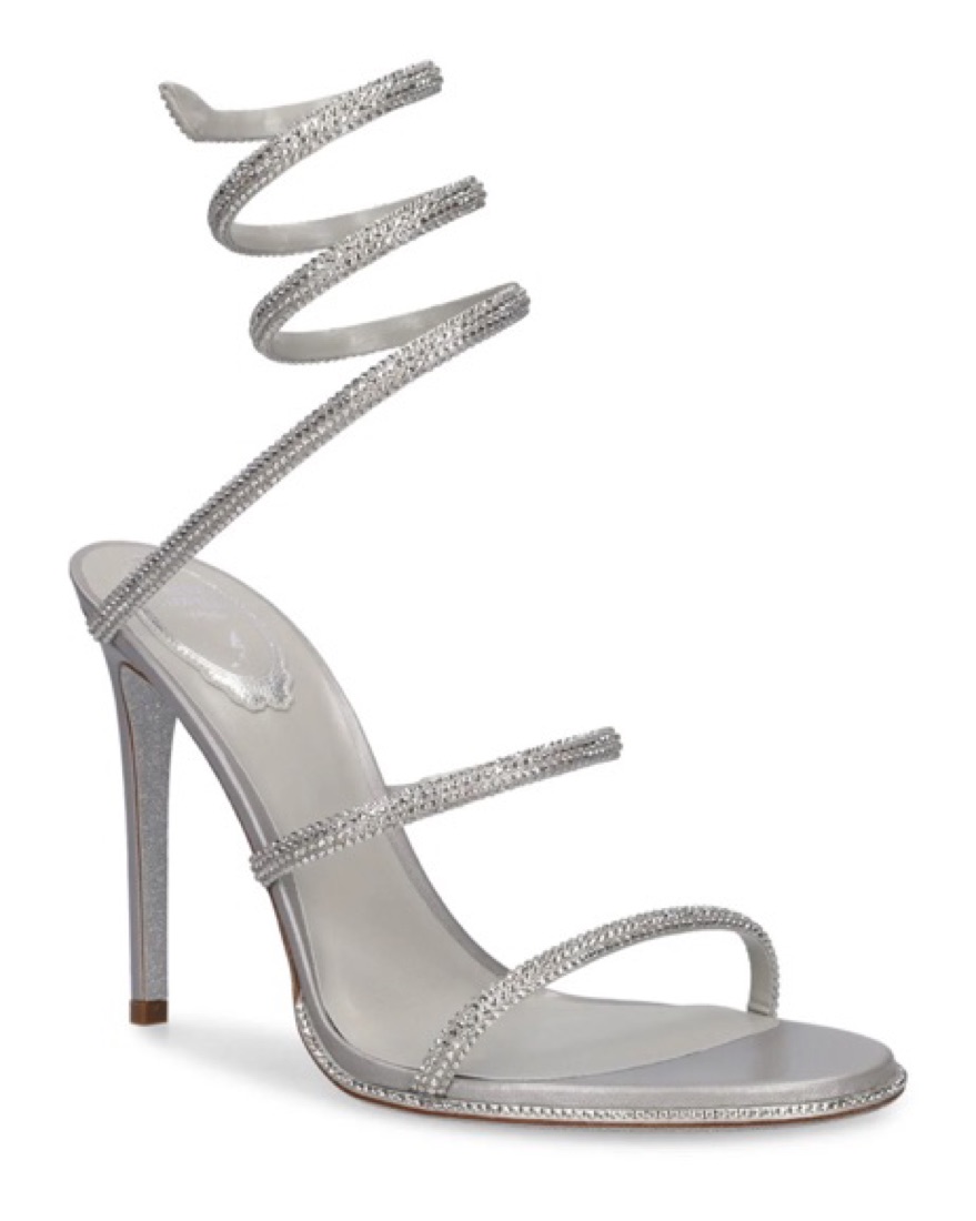 【即日配送】Rene Caovilla シルバー ハイヒール René Caovilla 105mm Silver Heels by Rene Caovilla - Pickle