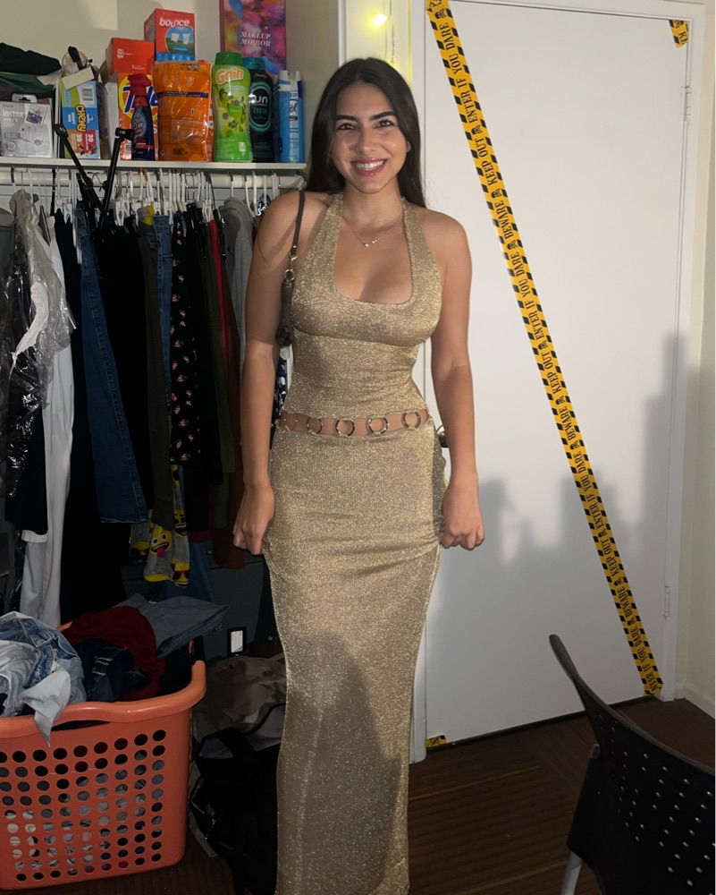 carmen maxi dress gold Ownley Carmen Maxi Dress in Butter – Coco & Lola main image 0