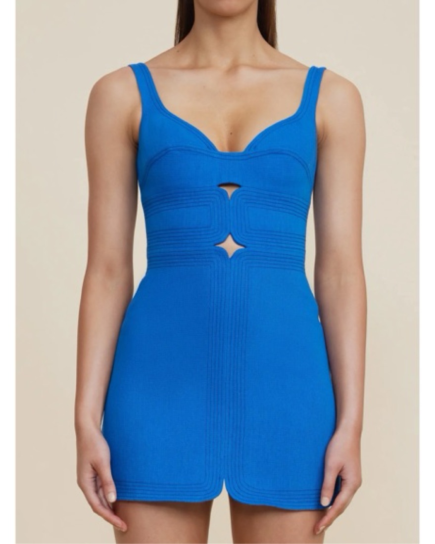 acler blue mini dress Acler | Borras Mini Dress