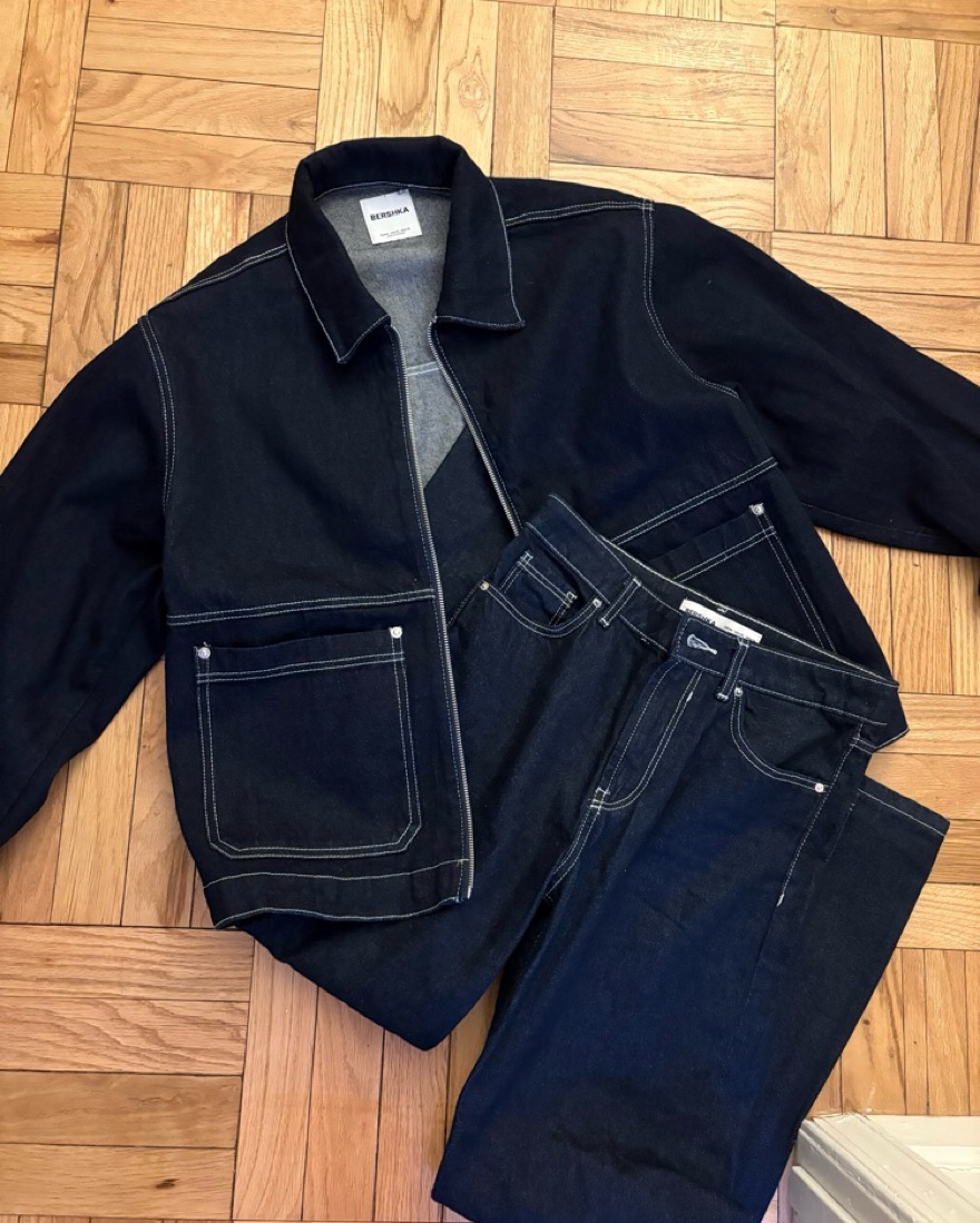 ☆ドイツ発*BERSHKA*新作*バルーンデニムジャケット/DB☆ ☆ドイツ発*BERSHKA*新作*バルーンデニムジャケット/DB