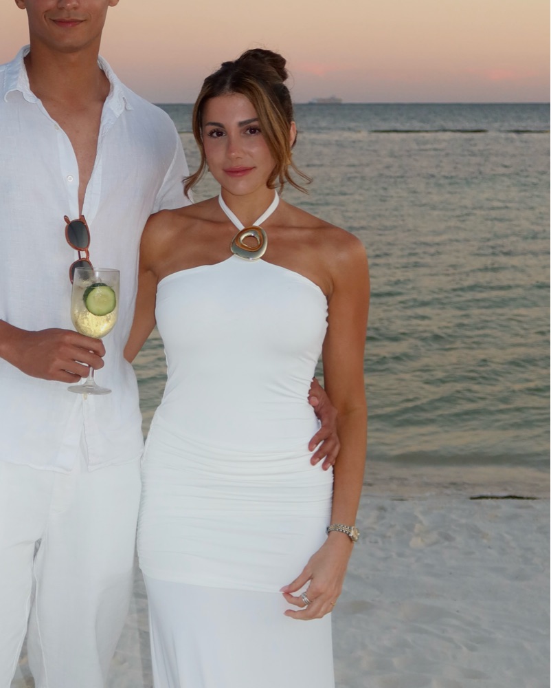 runaway the label white dress Havanna Runaway The Label Karlita Maxi