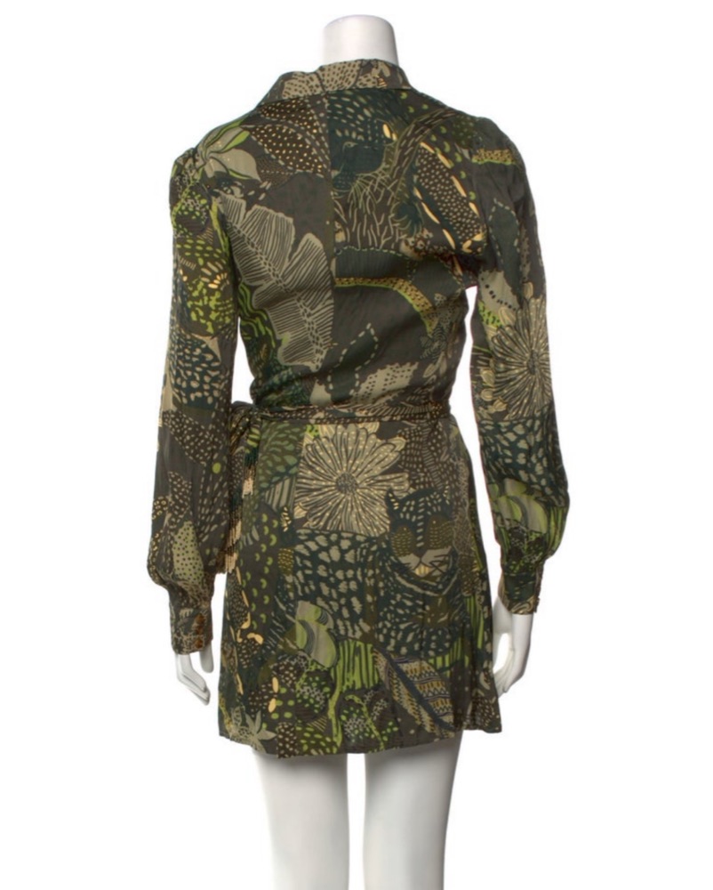 Farm Rio Wrap Mini Dress by Farm Rio - Pickle