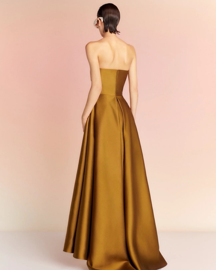Solace London Tiffany Maxi Dress in Gold | Pickle