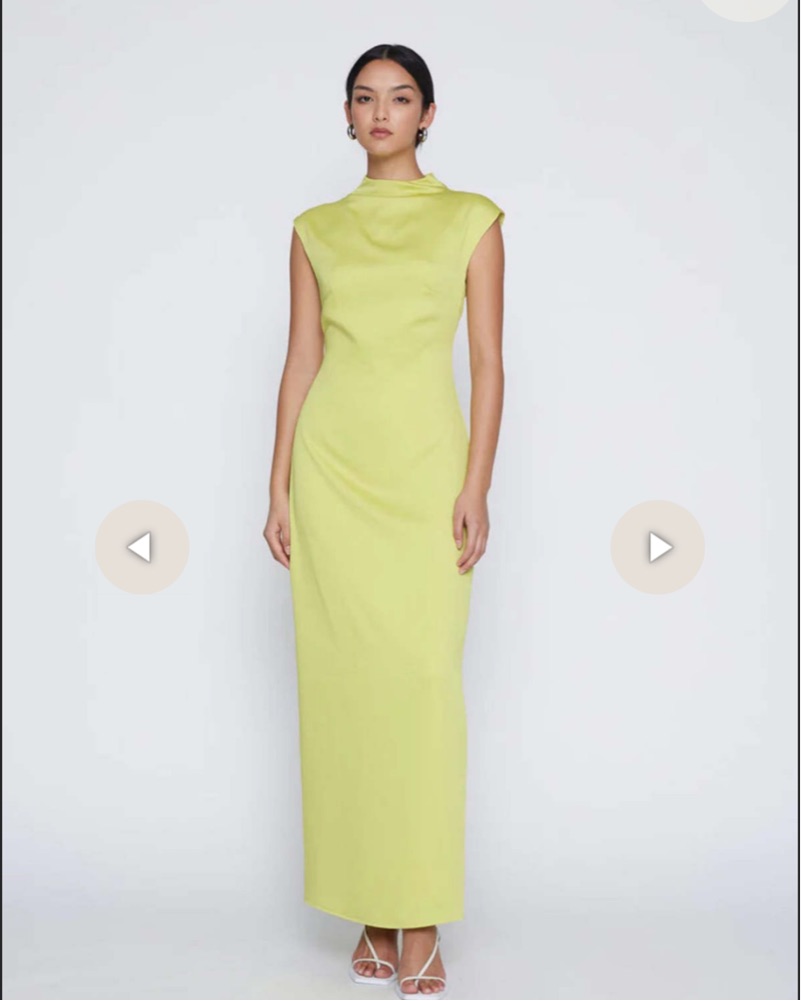 Anna Quan Estelle Satin Maxi Dress by Anna quan - Pickle