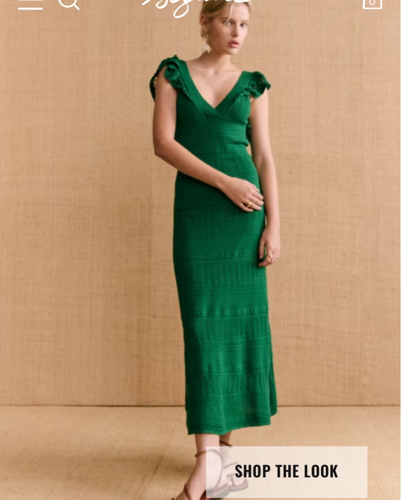 Backless Sezane Dress by Sezane - Pickle