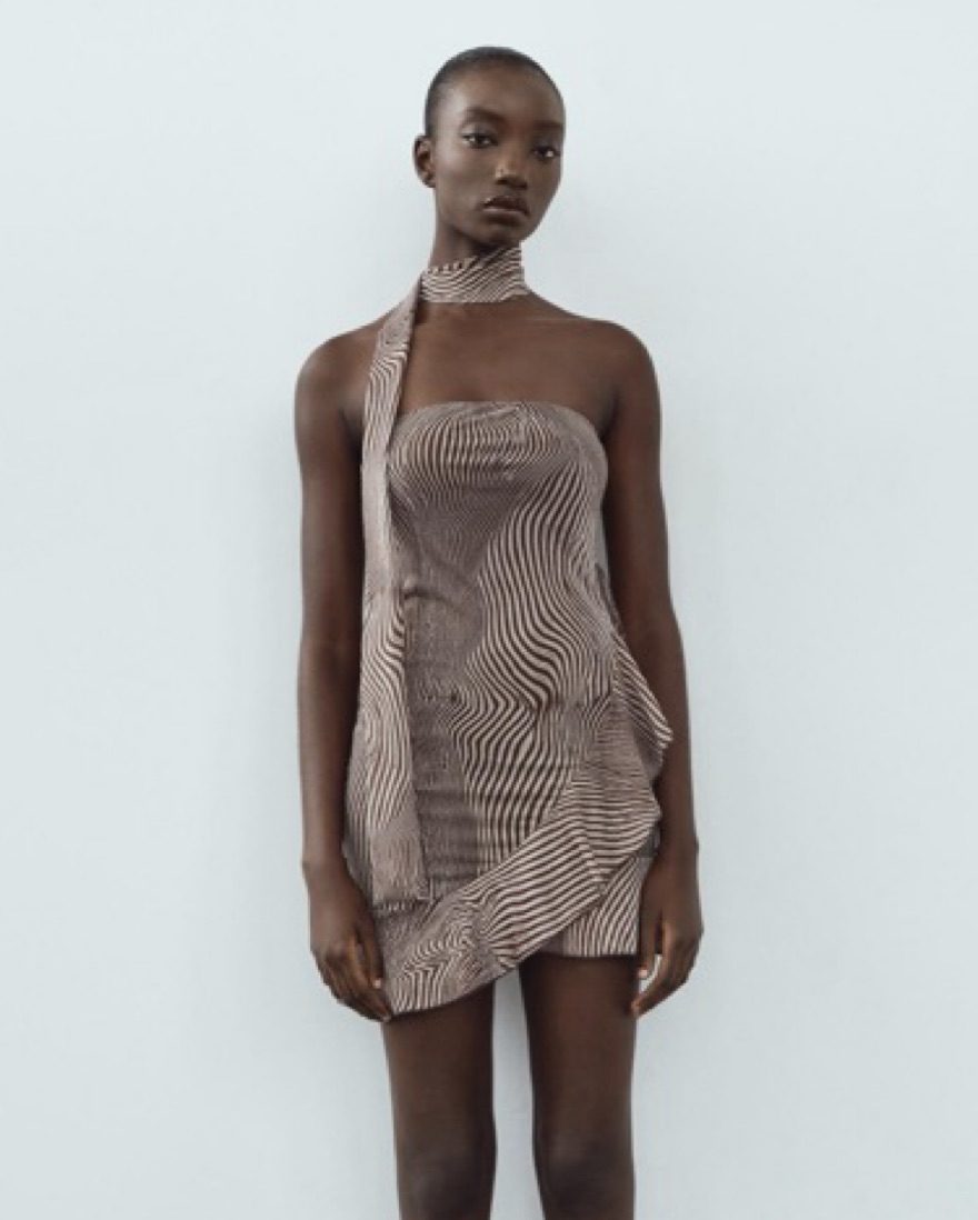 bodycon slip dress mini Soft Sheer-Mesh Bandeau Mini Slip Dress in Almond