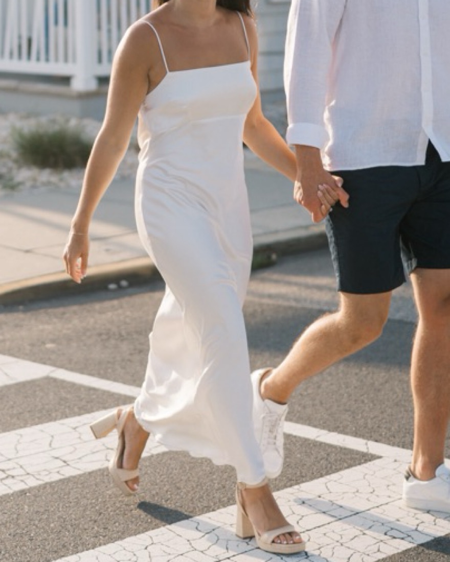 Abercrom WHITE Satin Cowl Back Slip Midi by Abercrombie and Fitch
