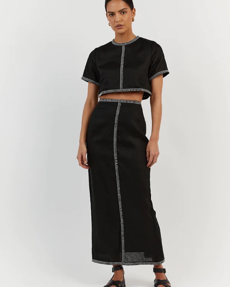 Dissh Bella Black Linen Set by Dissh - Pickle
