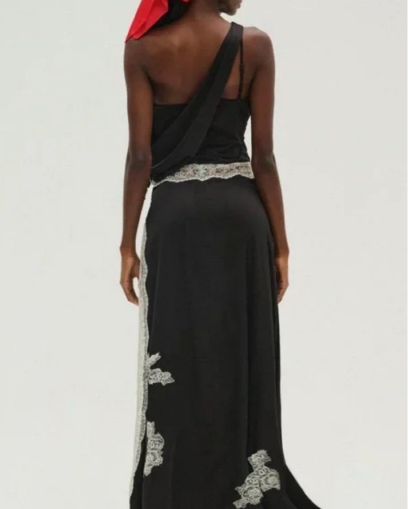 for love & lemons blaire one shoulder maxi dress For Love & Lemons Blaire One Shoulder Maxi Dress