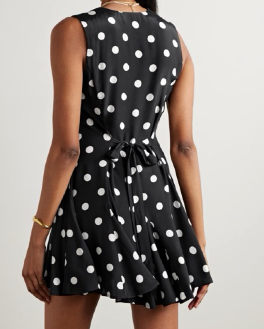 Doen Aubrey Polka Dot Mini Dress by Doen - Pickle