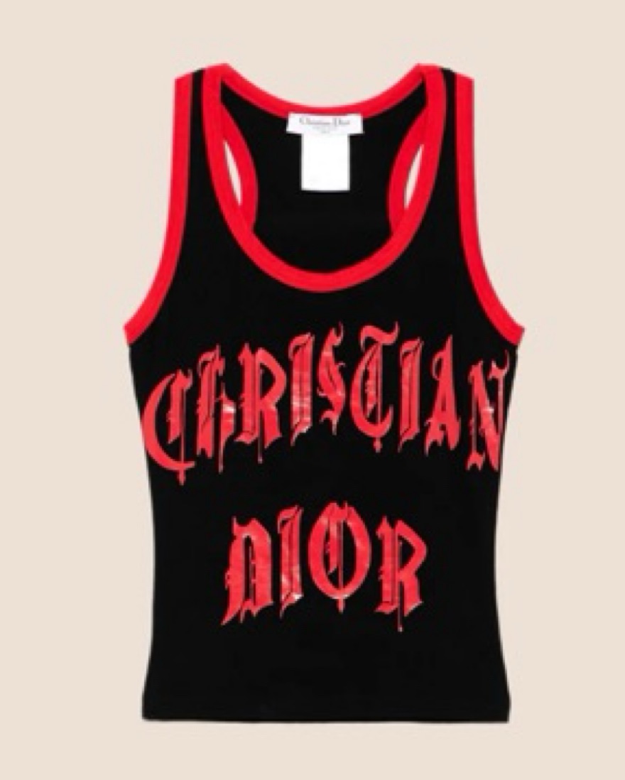 Dior Vintage Gothic Tank by Christian Dior - Pickle