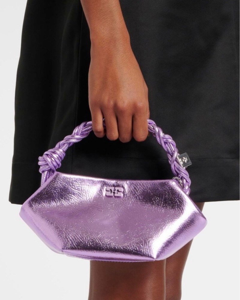 Ganni Metallic Pink Lavender Bou Bag by Ganni - Pickle