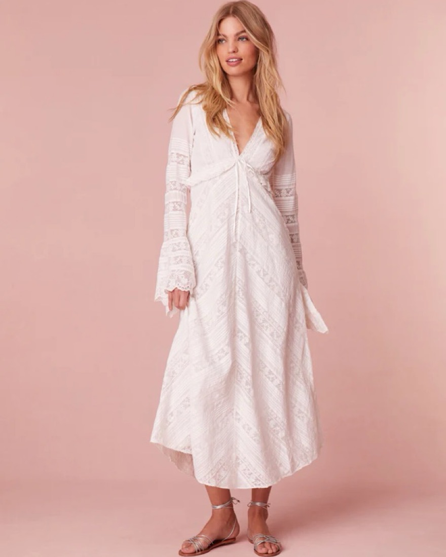 LoveShackFancy Weil Cotton Lace Dress | Pickle