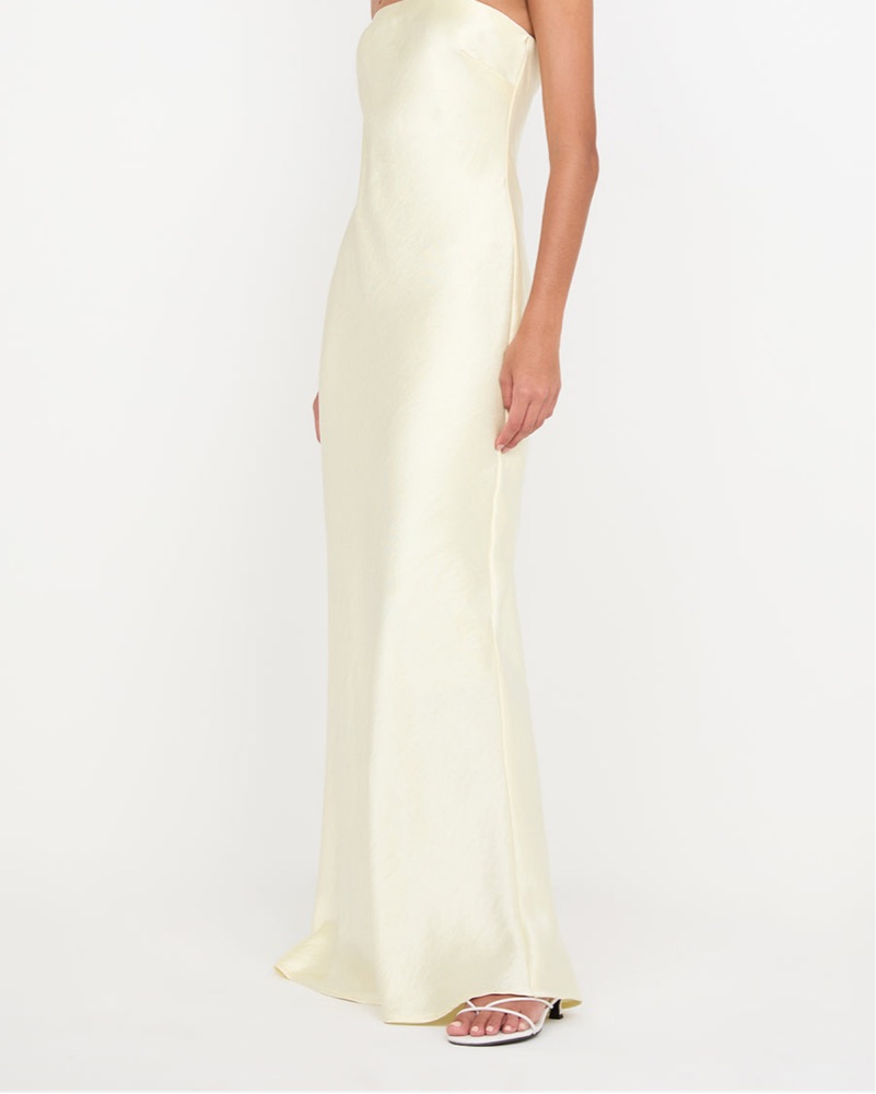 slinky maxi dress Reese Espresso Slinky Maxi Dress