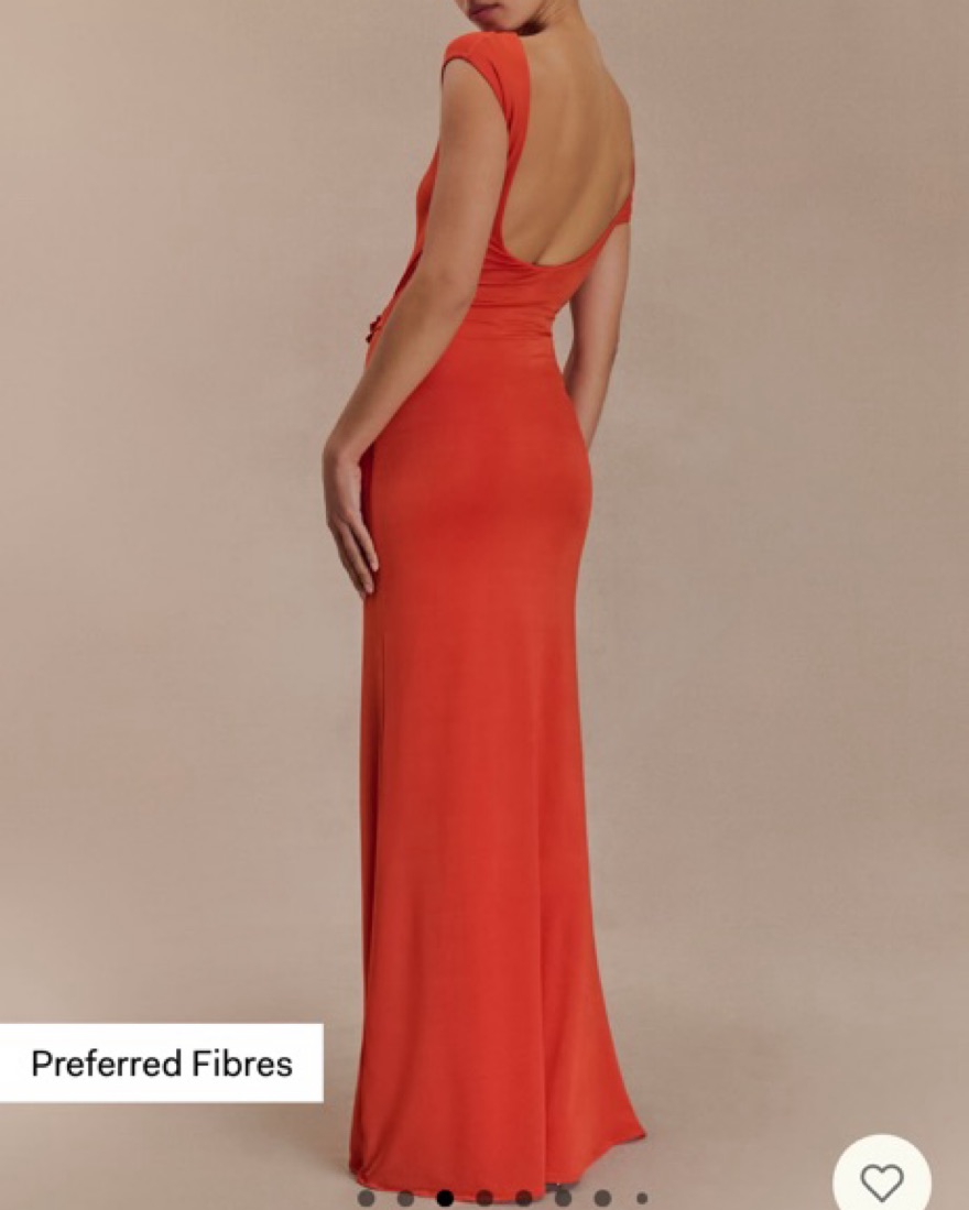 orange slinky dress Bandeau Maxi Dress With Matching Choker In Orange Slinky | EGO US