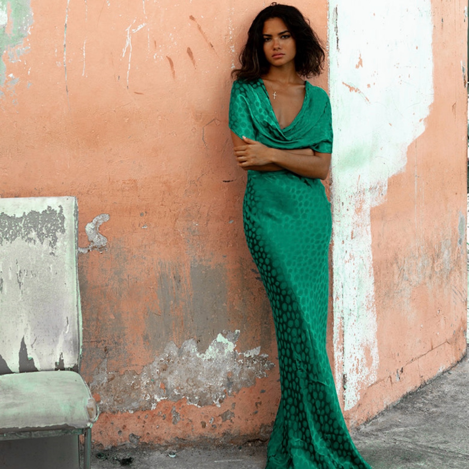 Green Rat & Boa Dress by Rat & Boa - Pickle