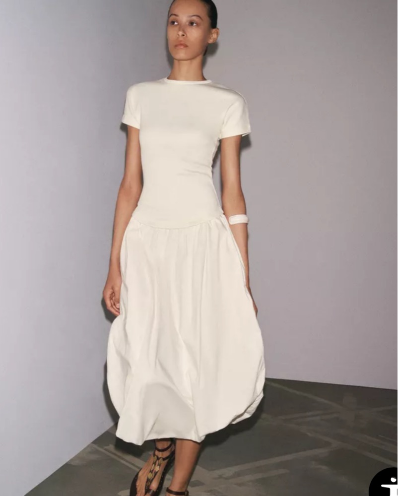 drop waist midi white dress Diana Drop Waist Dress, in White Lovely Lace, Size: XL main image 0