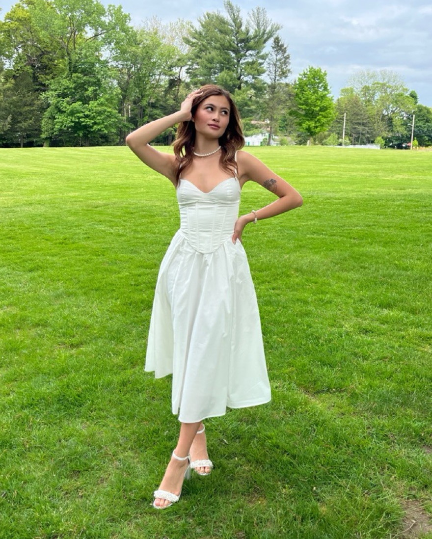 BabyBoo Mariella Midi Dress XS - Ivory by Babyboo Fashion - Pickle