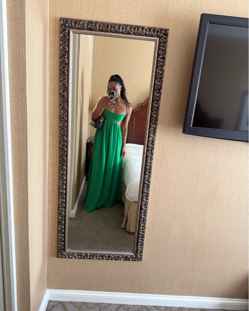 REVOLVE Sau Lee Giselle Dress Green by Sau Lee - Pickle