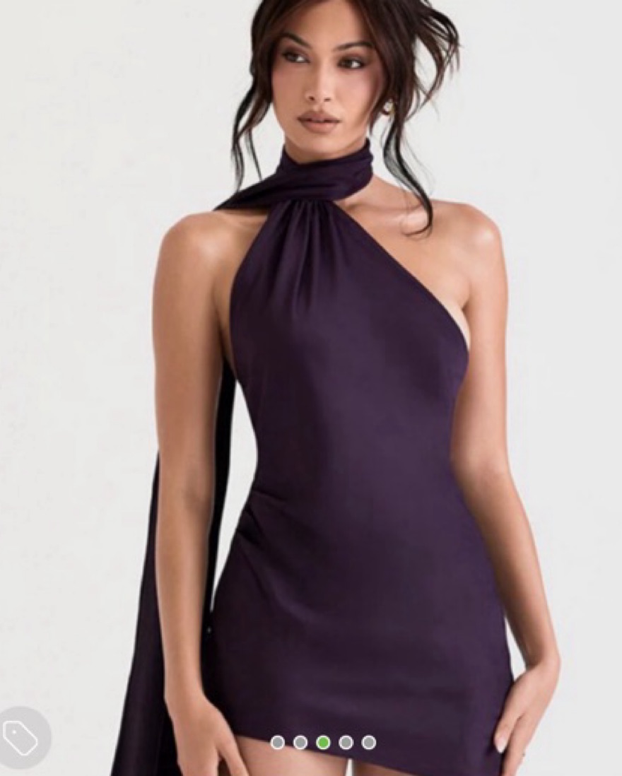 Elegant HOUSE OF CB Purple Halter Dress by House of CB - Pickle