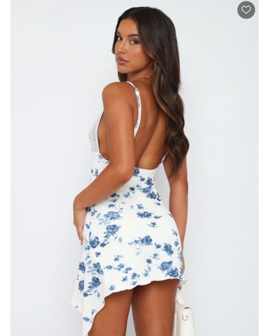 Settle For You Mini Dress Blue Ivy by White Fox Boutique - Pickle