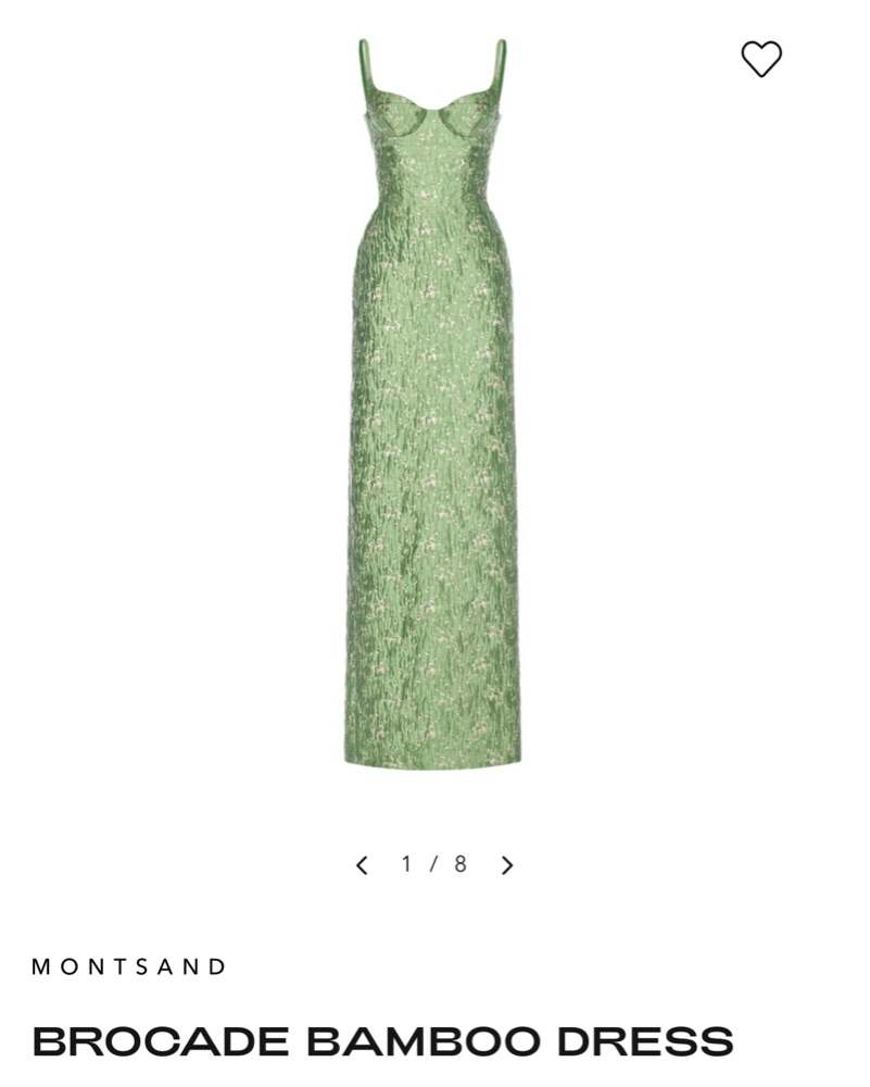 CultMia Montsand Brocade Bamboo Dress by Montsand - Pickle