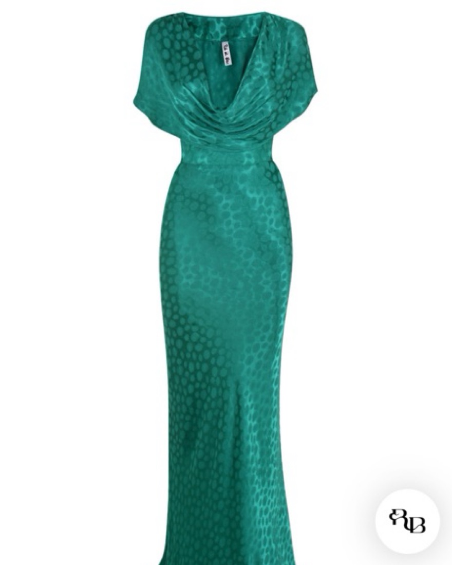 odessa dress green rat and boa Odessa Dress Green